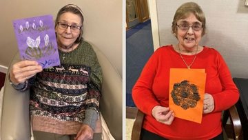 Huddersfield care home Residents send thoughtful cards to each other